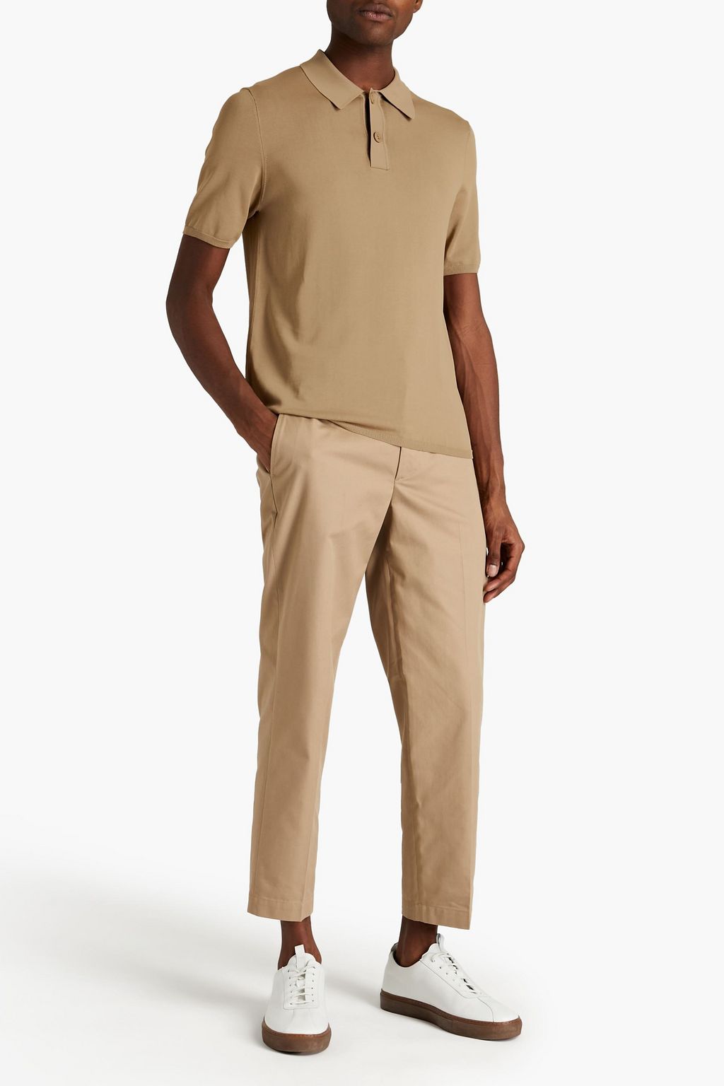 SANDRO Pablo stretch-jersey polo shirt