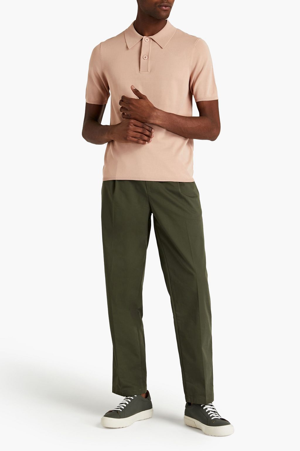 SANDRO Pablo stretch-jersey polo shirt