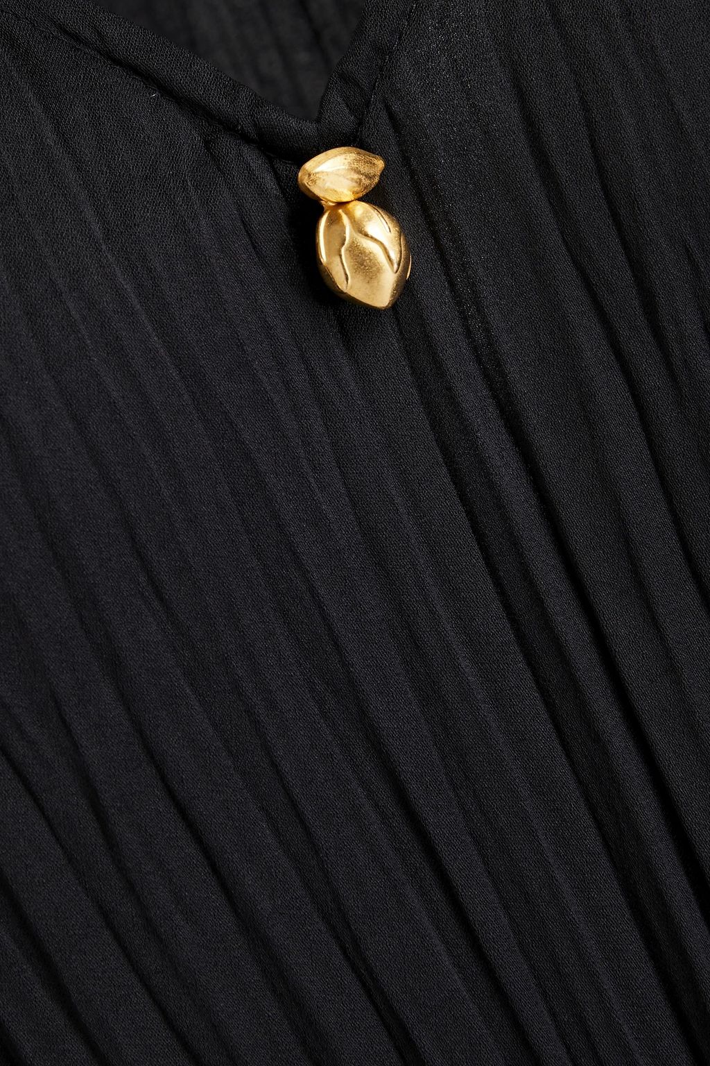 VINCE. Pleated satin-crepe blouse