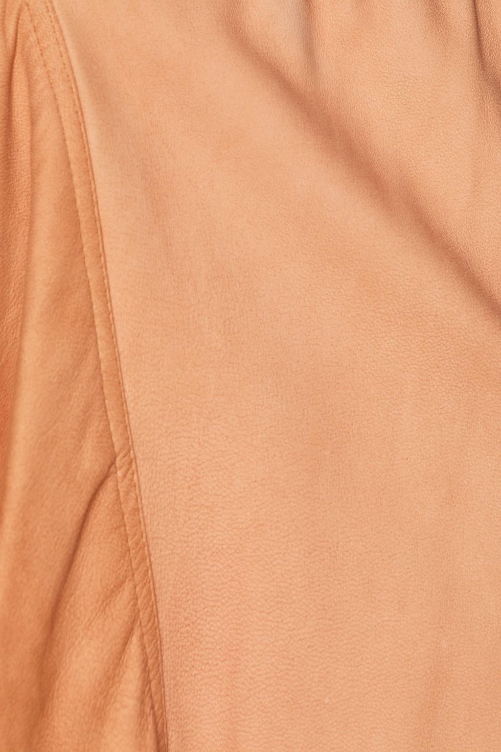 GENTRYPORTOFINO Asymmetric draped leather midi skirt