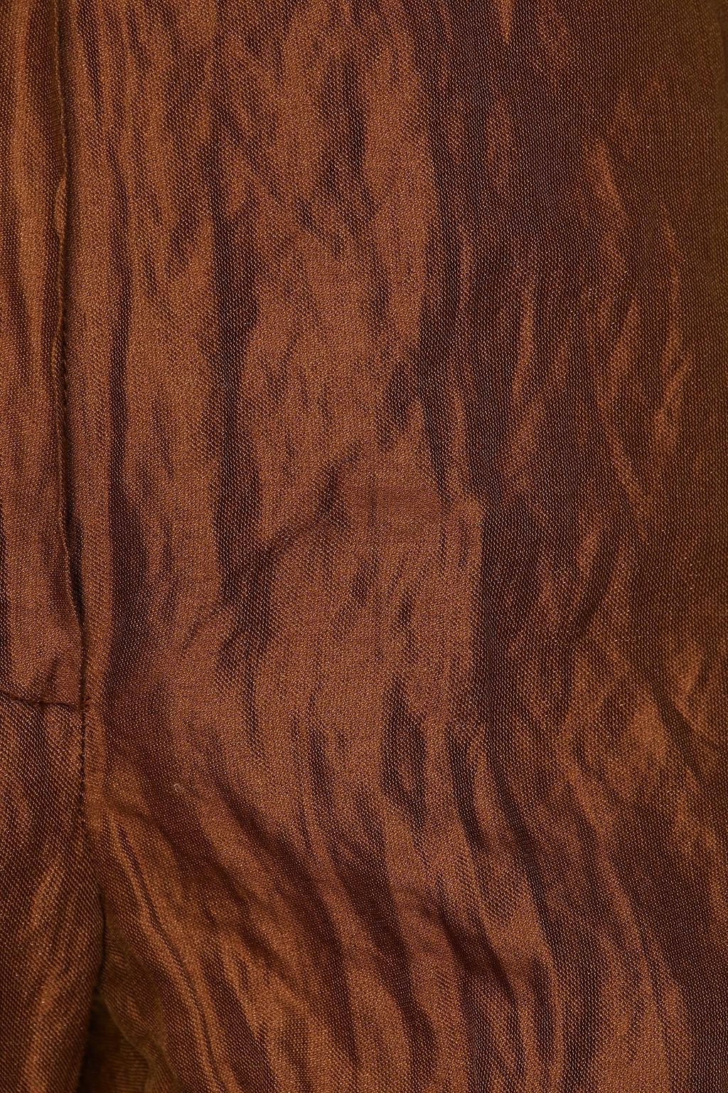 GENTRYPORTOFINO Crinkled cotton-blend straight-leg pants