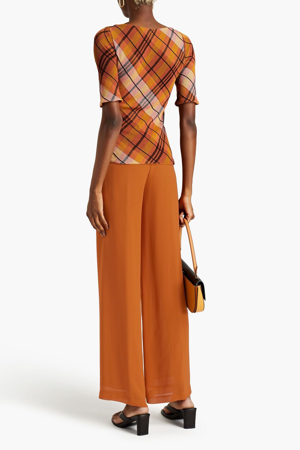 GENTRYPORTOFINO Silk crepe de chine wide-leg pants