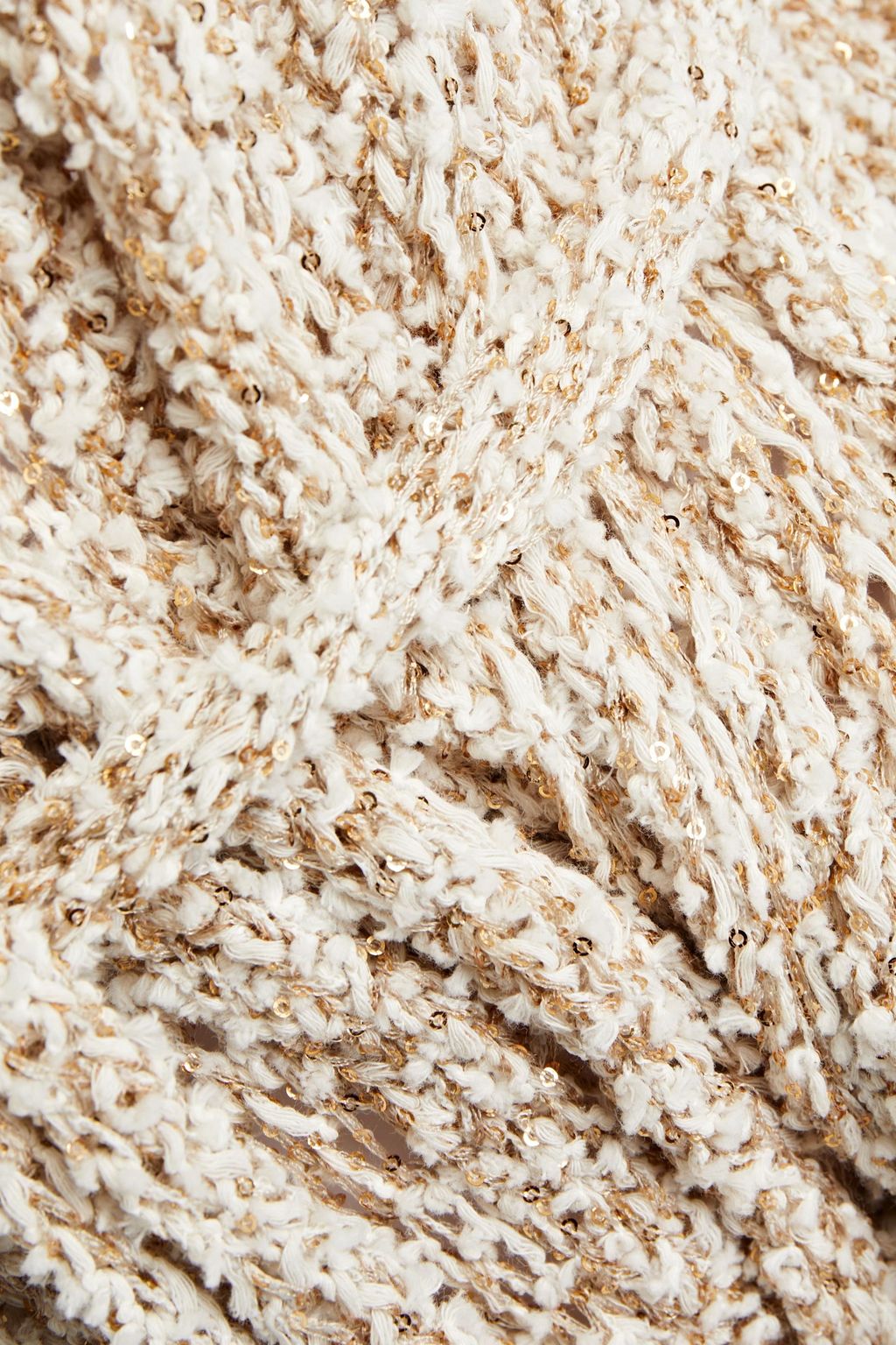 GENTRYPORTOFINO Belted embellished bouclé-knit cardigan