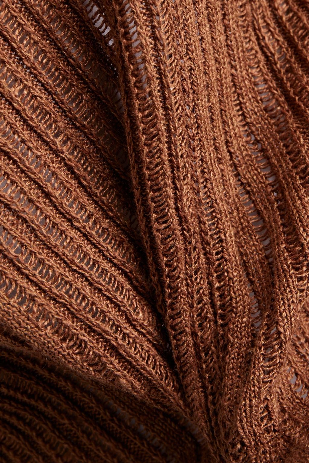 GENTRYPORTOFINO Ribbed linen and silk-blend sweater