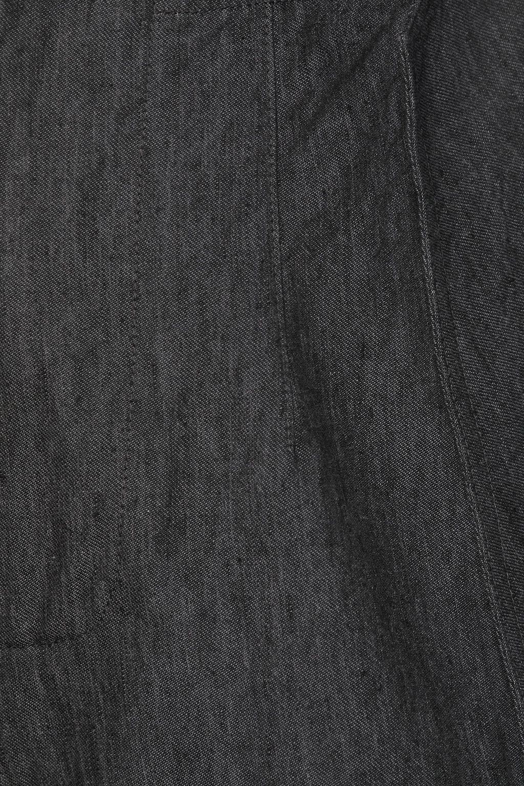 GENTRYPORTOFINO Cropped linen and cotton-blend gabardine tapered pants