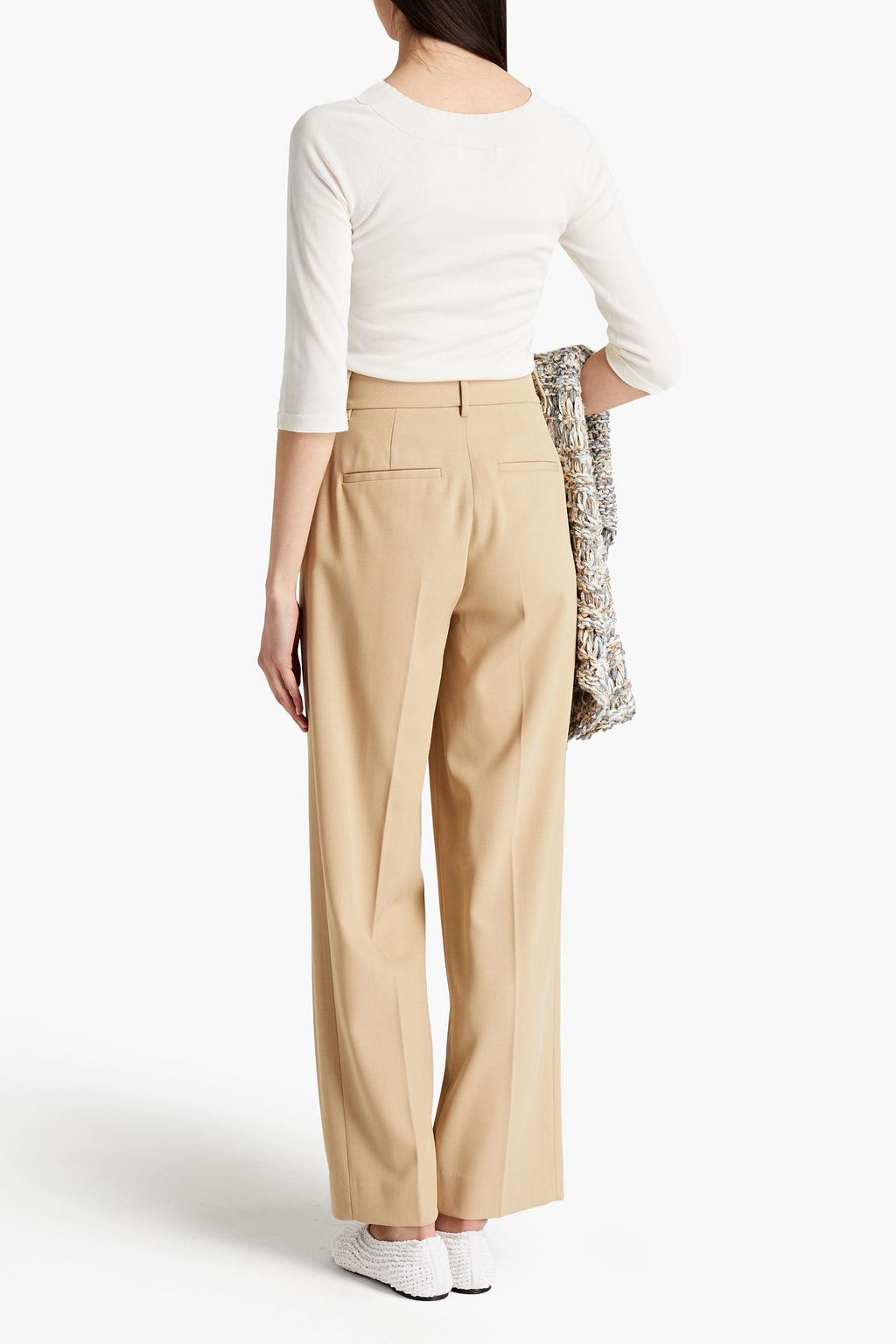 GENTRYPORTOFINO Silk and cotton-blend sweater