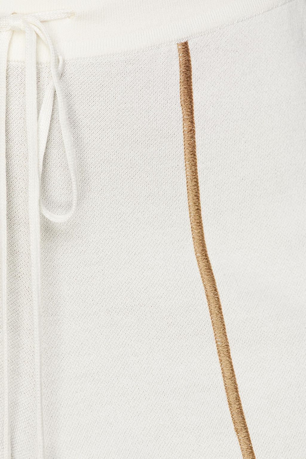 GENTRYPORTOFINO Cropped silk and cotton-blend straight-leg pants