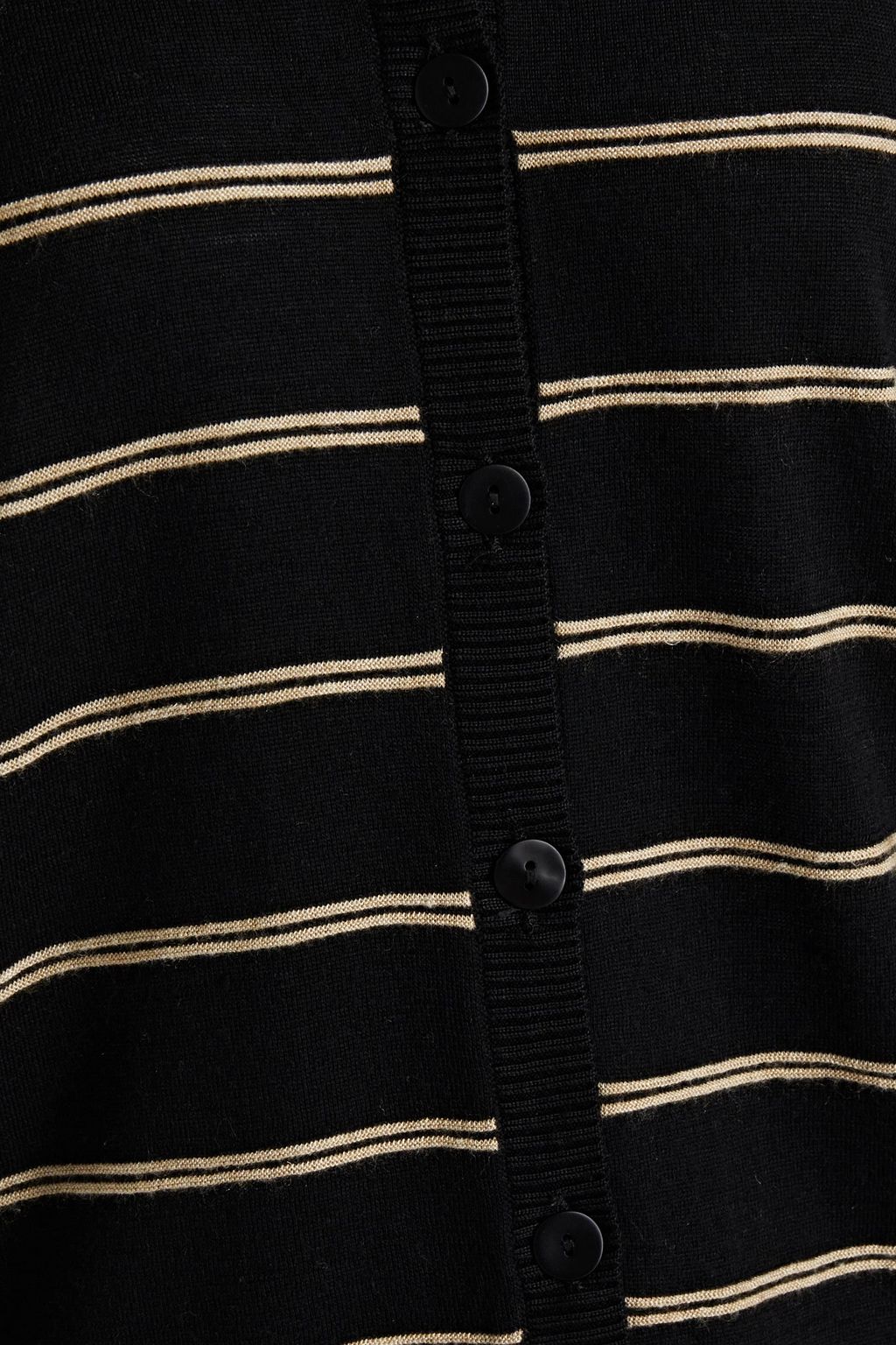 GENTRYPORTOFINO Striped silk, cashmere and linen-blend cardigan