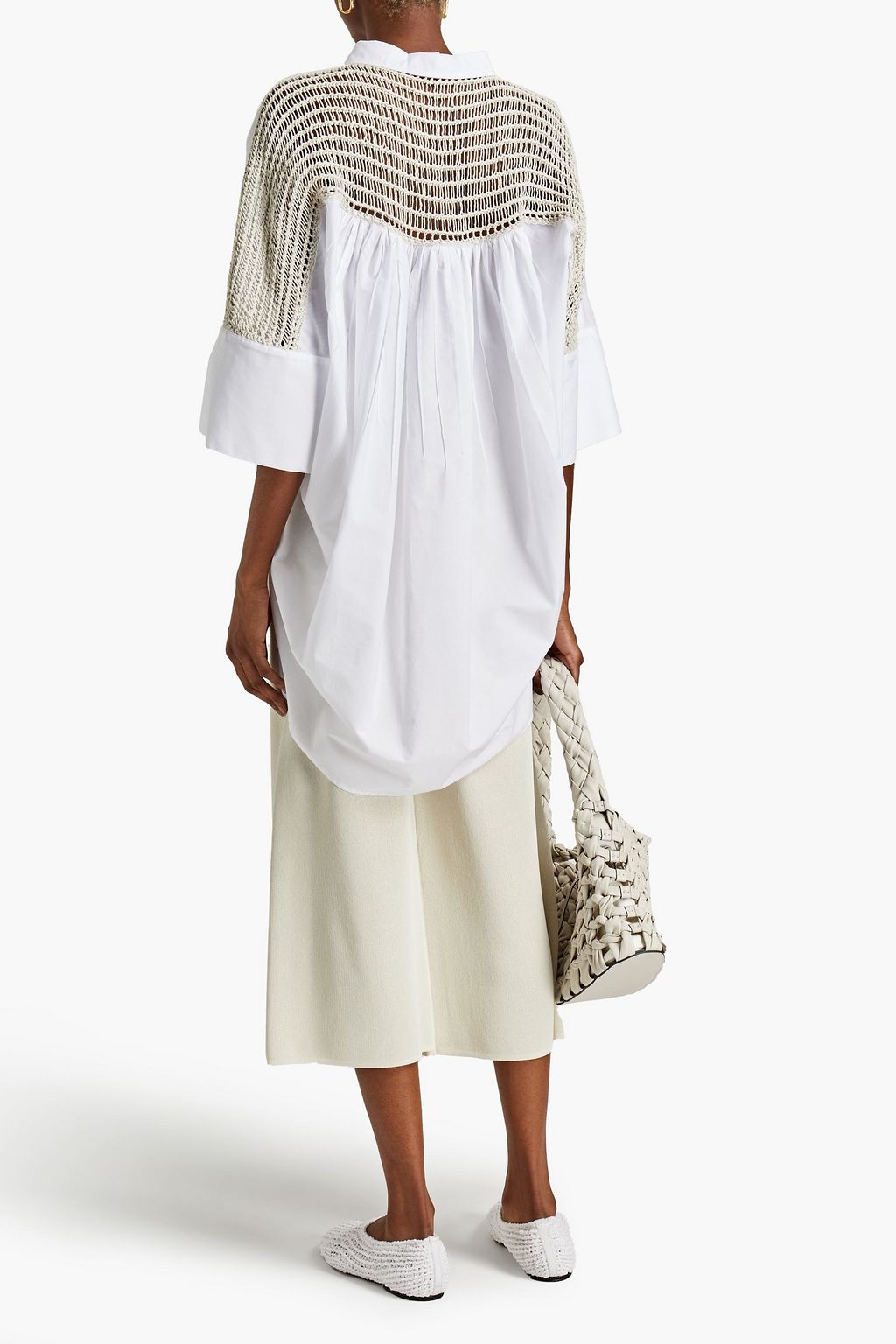 GENTRYPORTOFINO Cropped stretch-knit straight-leg pants