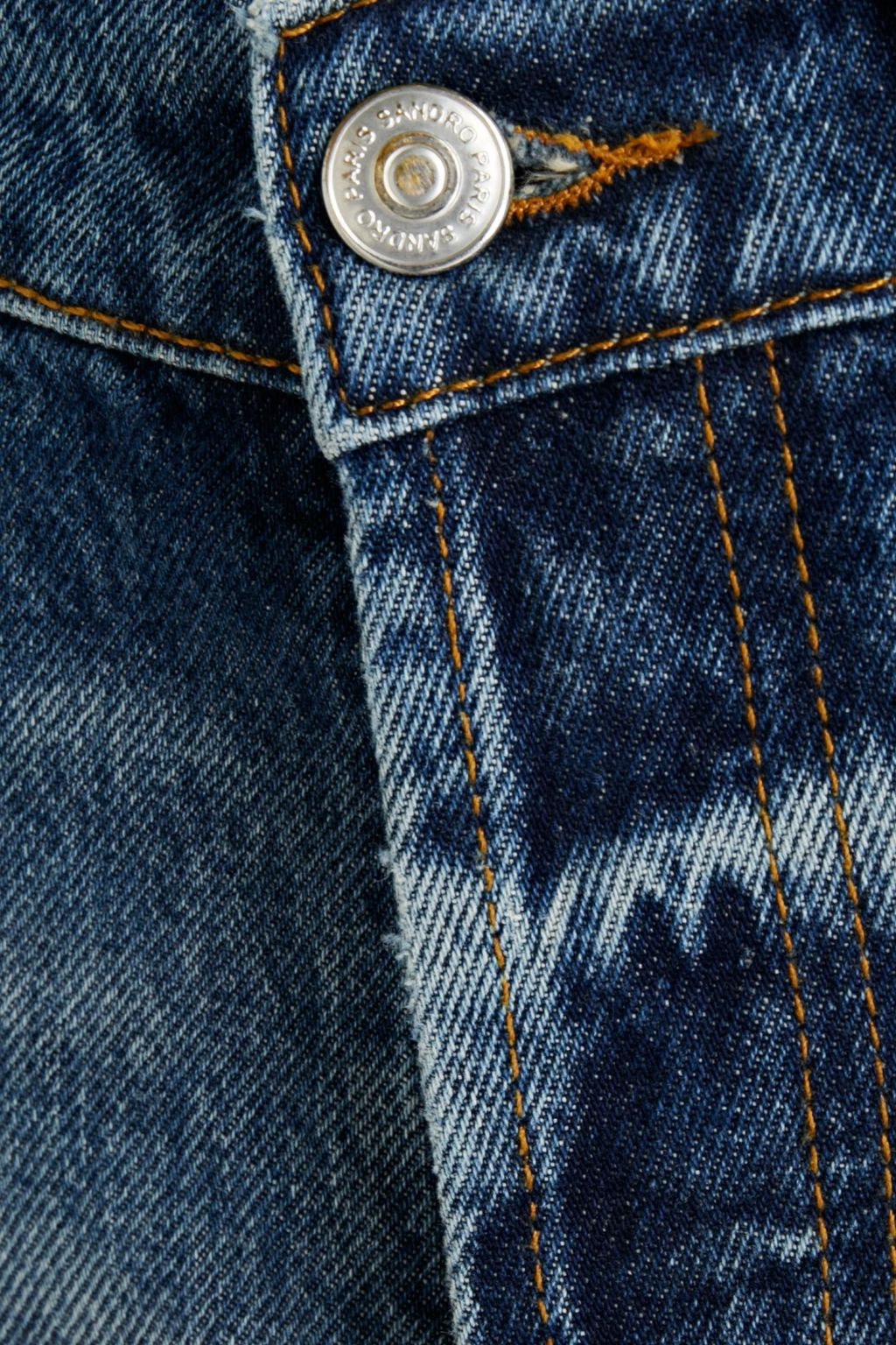SANDRO Jeans mit schmalem Bein aus Denim in ausgewaschener Optik