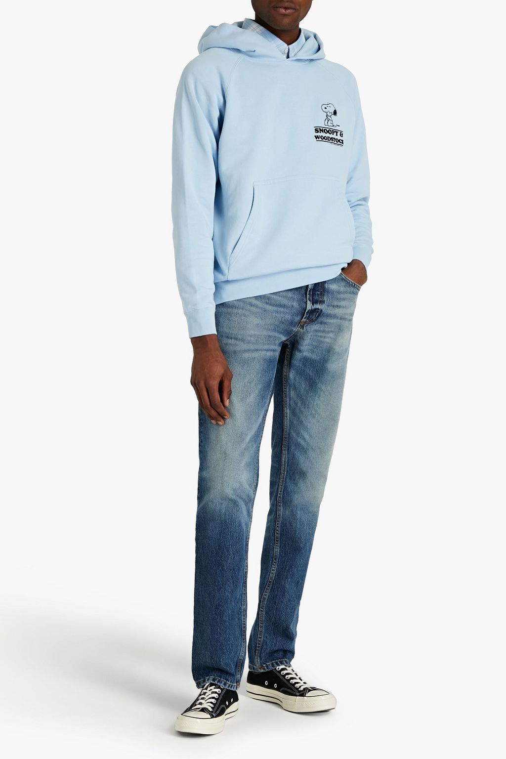 SANDRO Jeans mit schmalem Bein aus Denim in ausgewaschener Optik