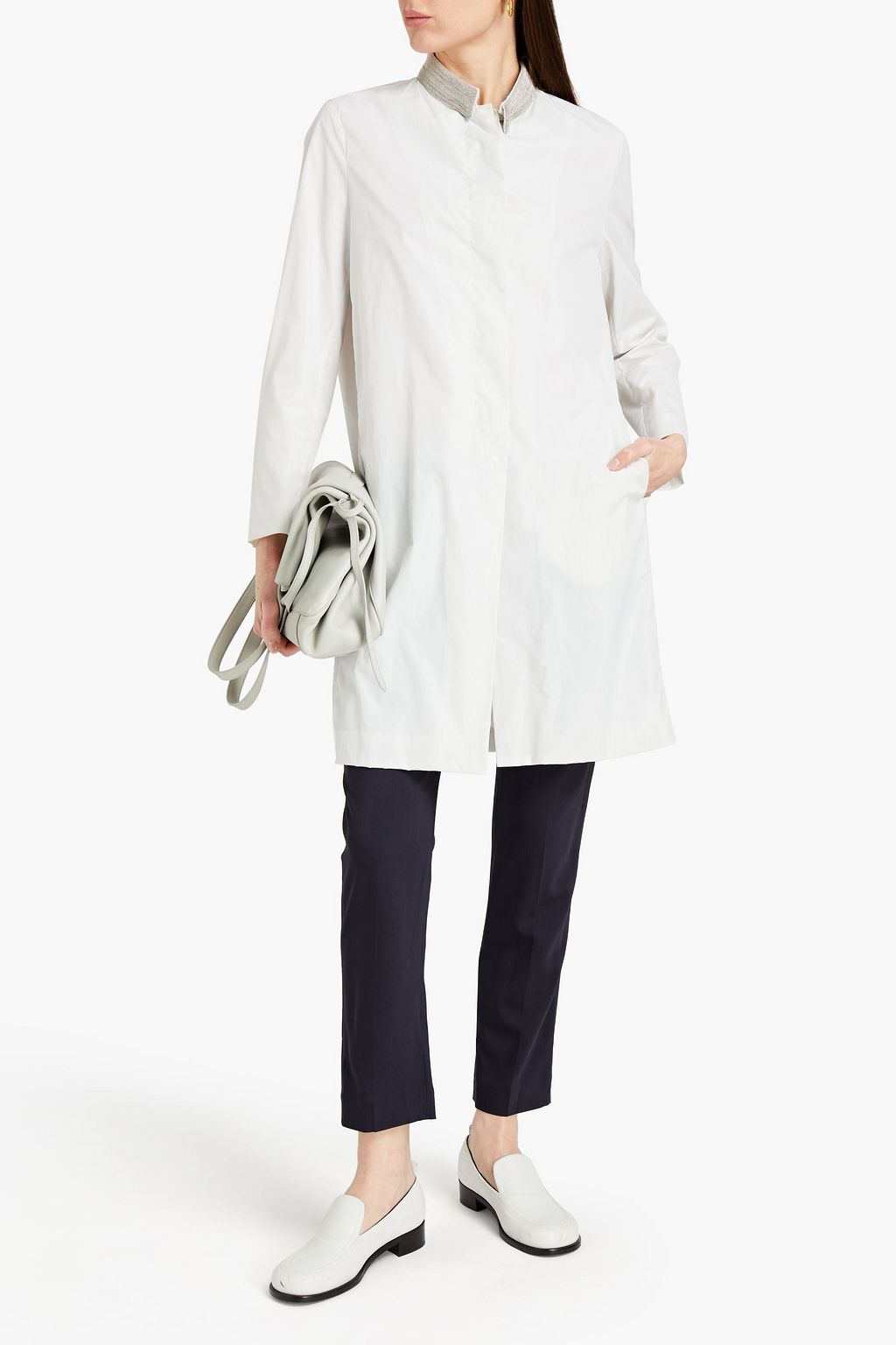 FABIANA FILIPPI Bead-embellished shell coat