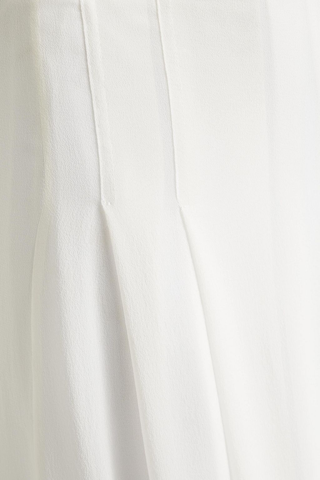 GENTRYPORTOFINO Pleated silk-chiffon wide-leg pants