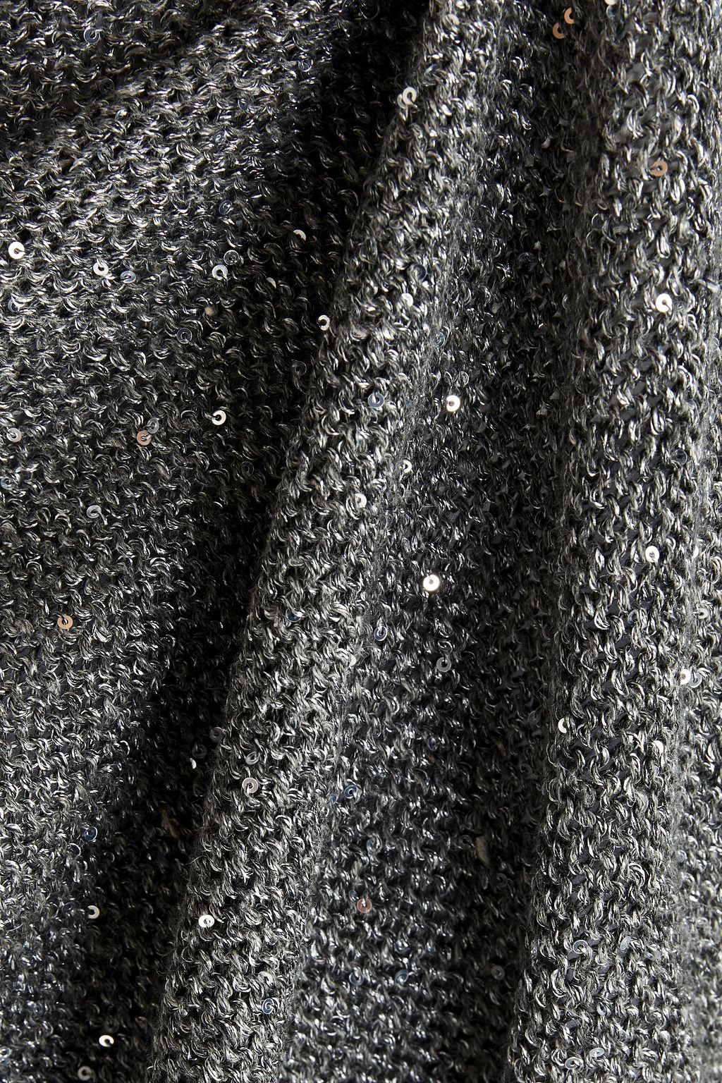 GENTRYPORTOFINO Sequin-embellished metallic linen-blend sweater