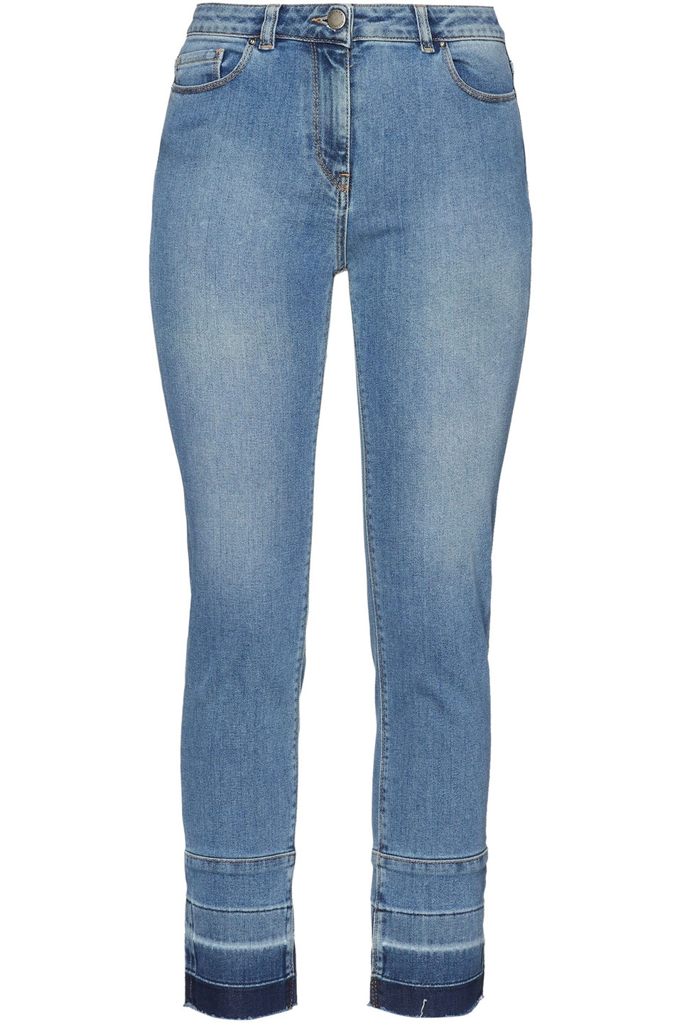 Fabiana Filippi Woman High-rise Tapered Jeans Mid Denim Size 40