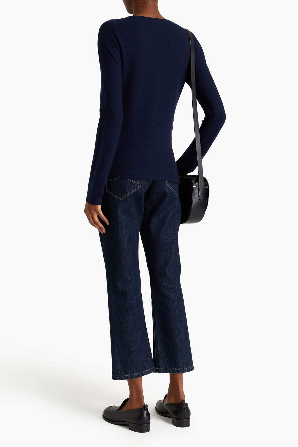 GENTRYPORTOFINO Cotton and cashmere-blend sweater