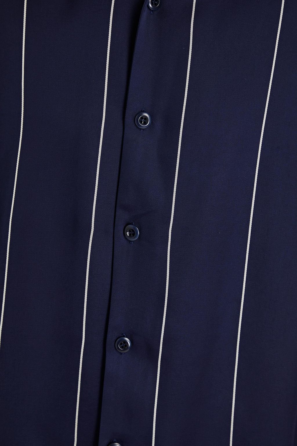SANDRO Pinstriped twill shirt