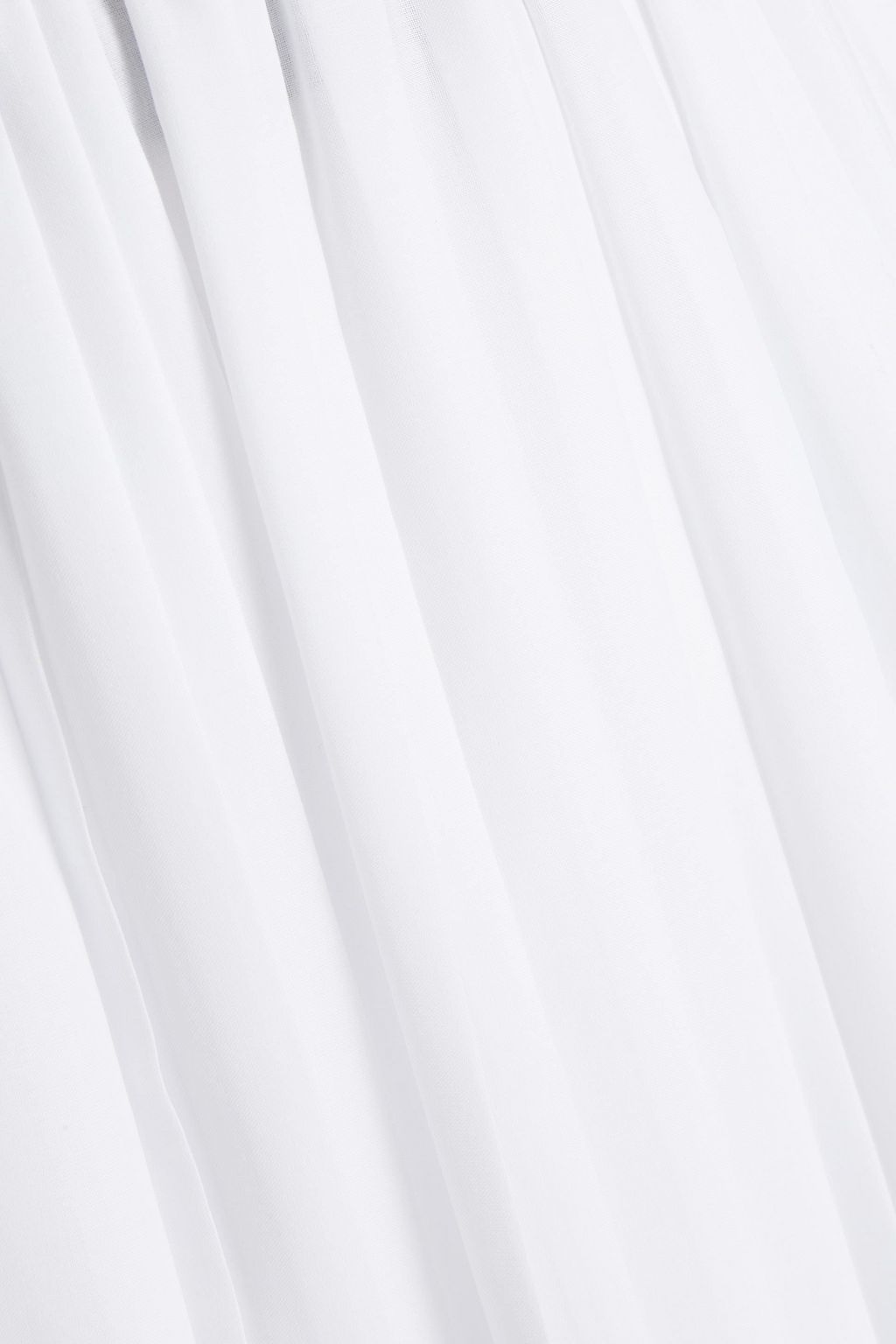 FABIANA FILIPPI Pleated tulle and poplin midi skirt
