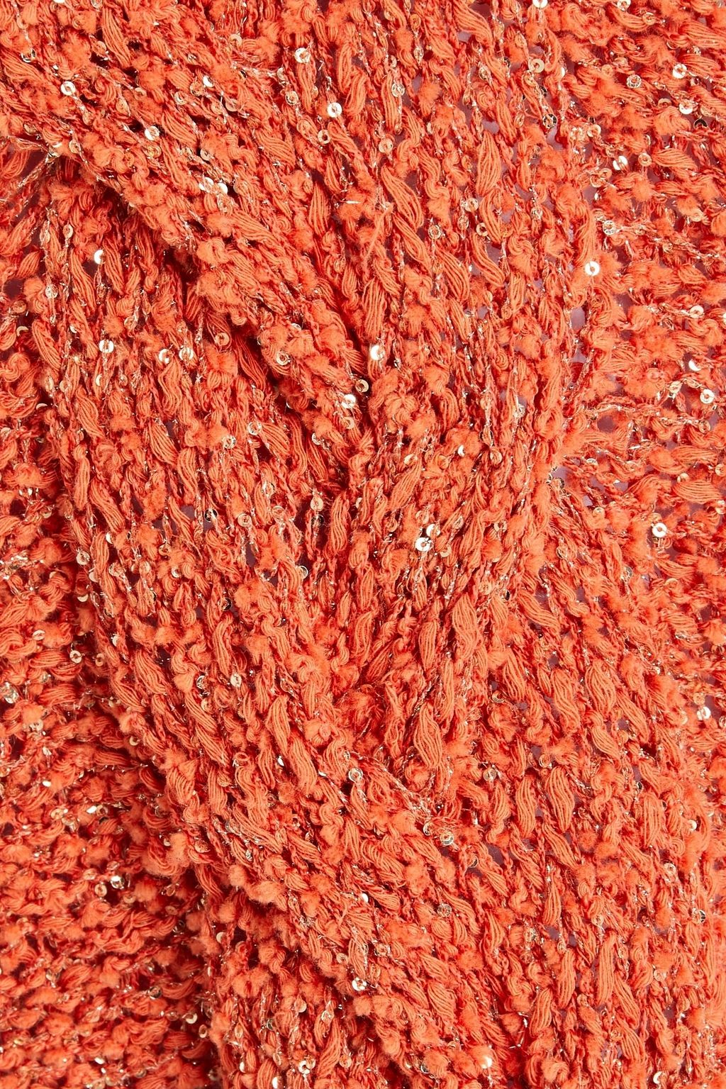 GENTRYPORTOFINO Sequin-embellished cable-knit sweater