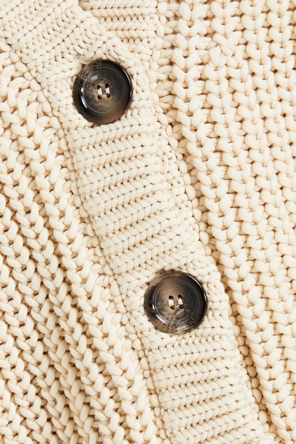CLAUDIE PIERLOT Ribbed cotton-blend cardigan