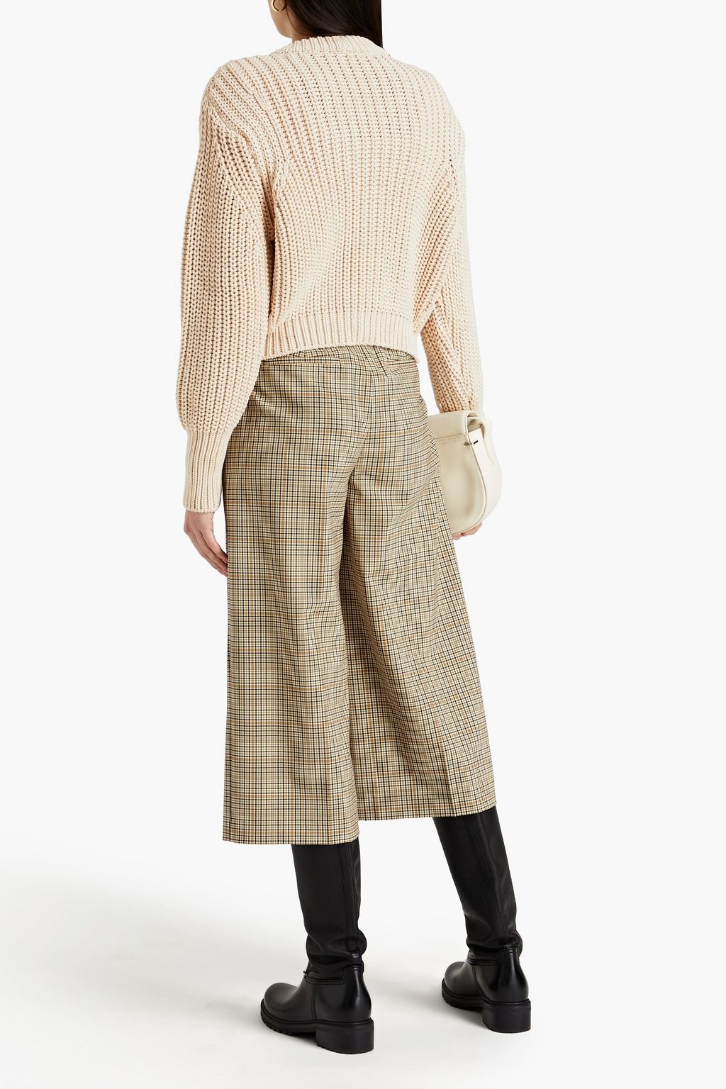 CLAUDIE PIERLOT Ribbed cotton-blend cardigan