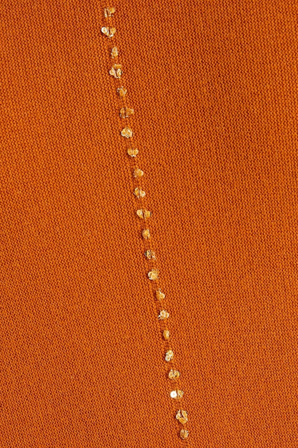 GENTRYPORTOFINO Embellished cotton and cashmere-blend top