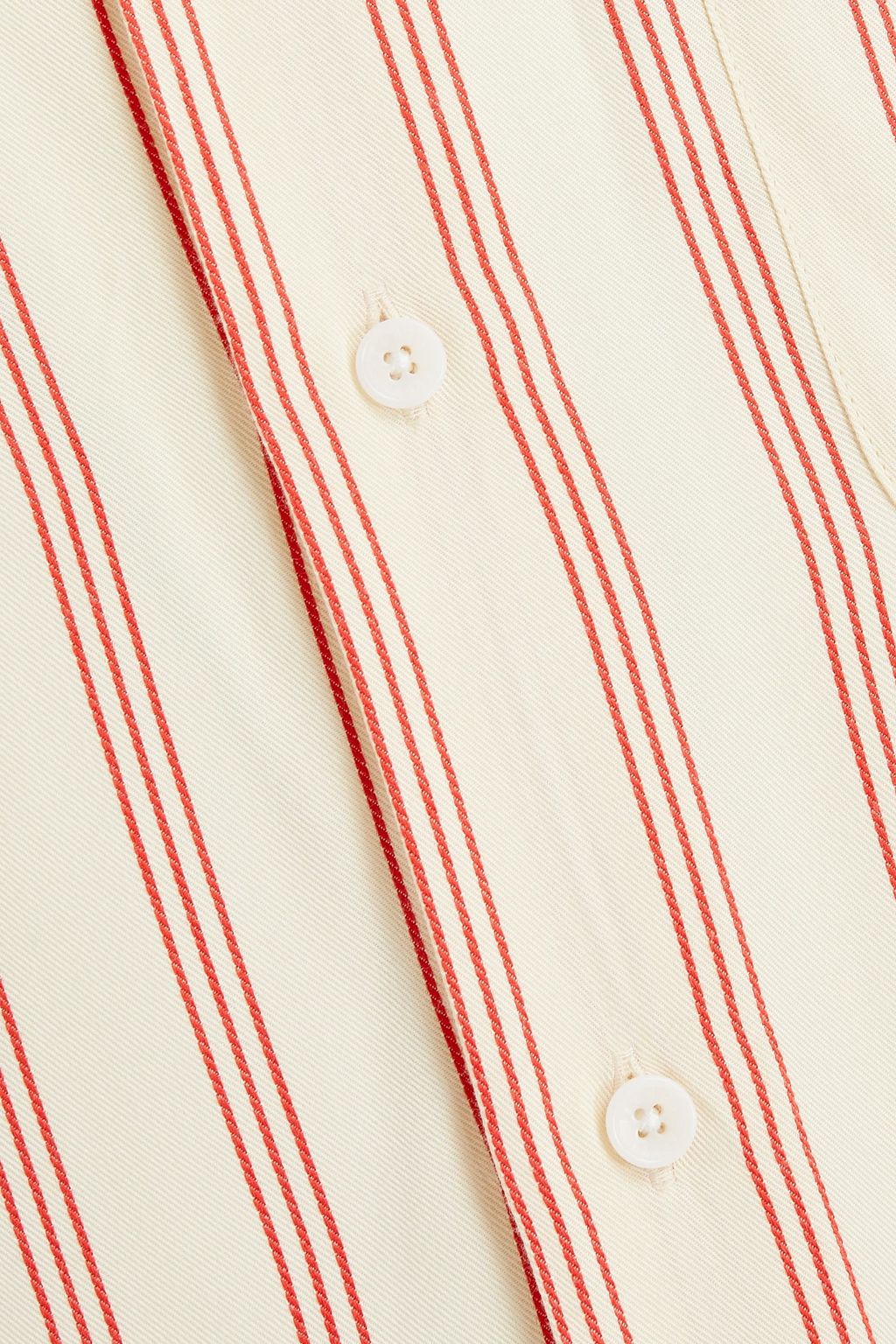 SANDRO Flow striped twill shirt