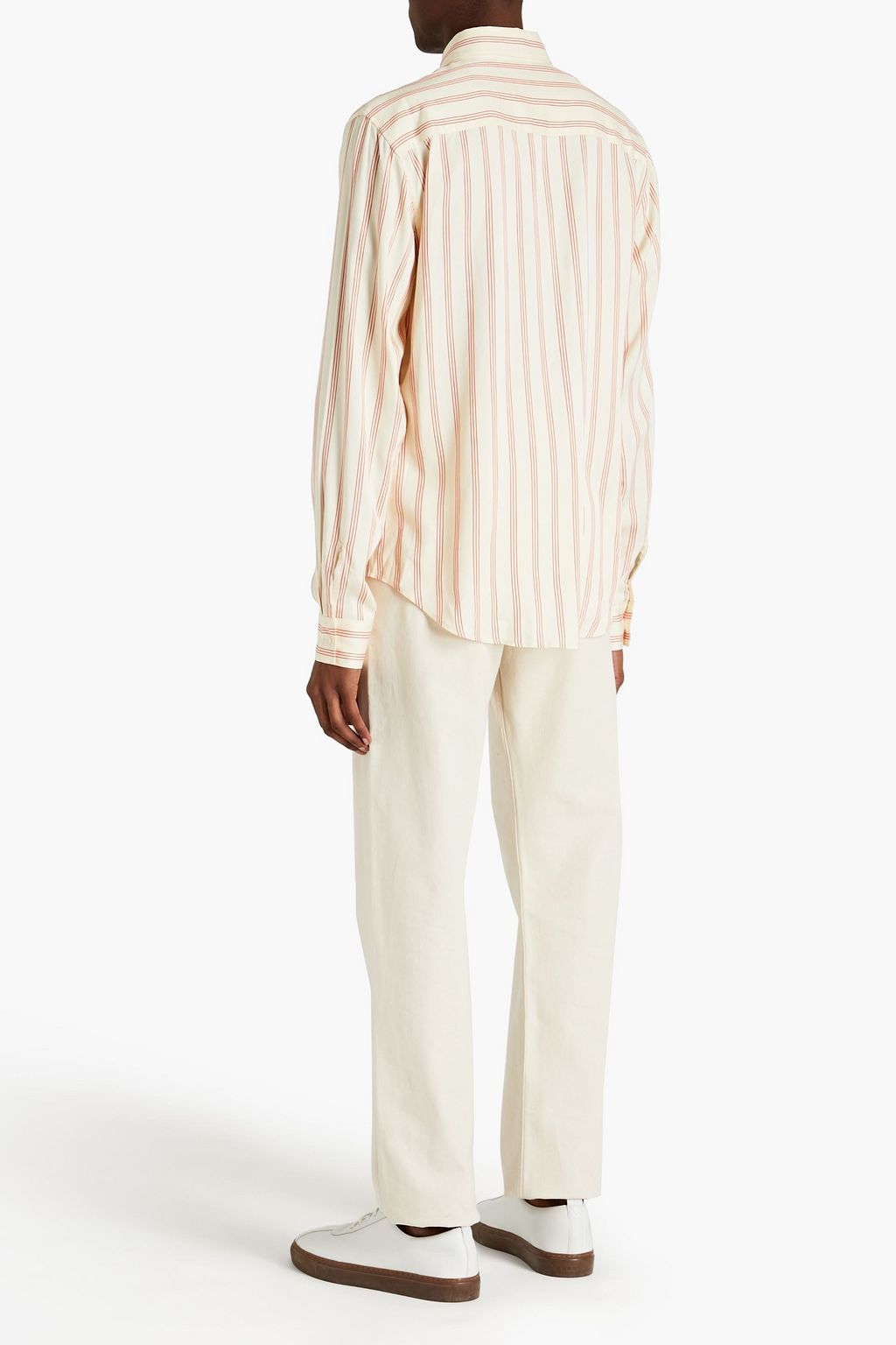 SANDRO Flow striped twill shirt