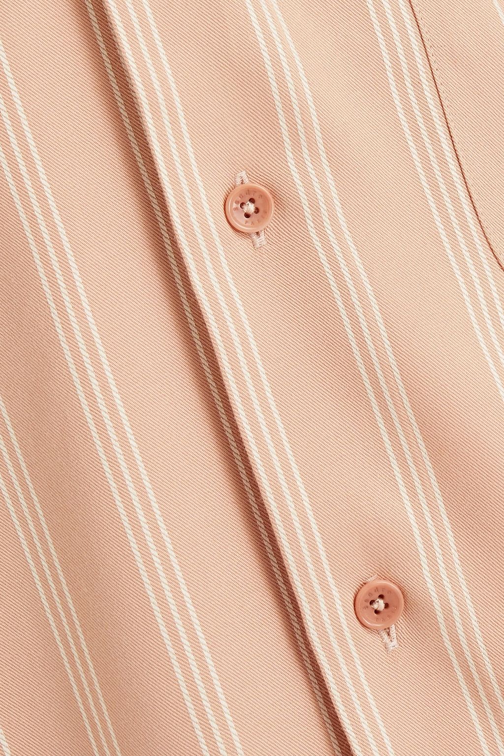 SANDRO Flow striped twill shirt