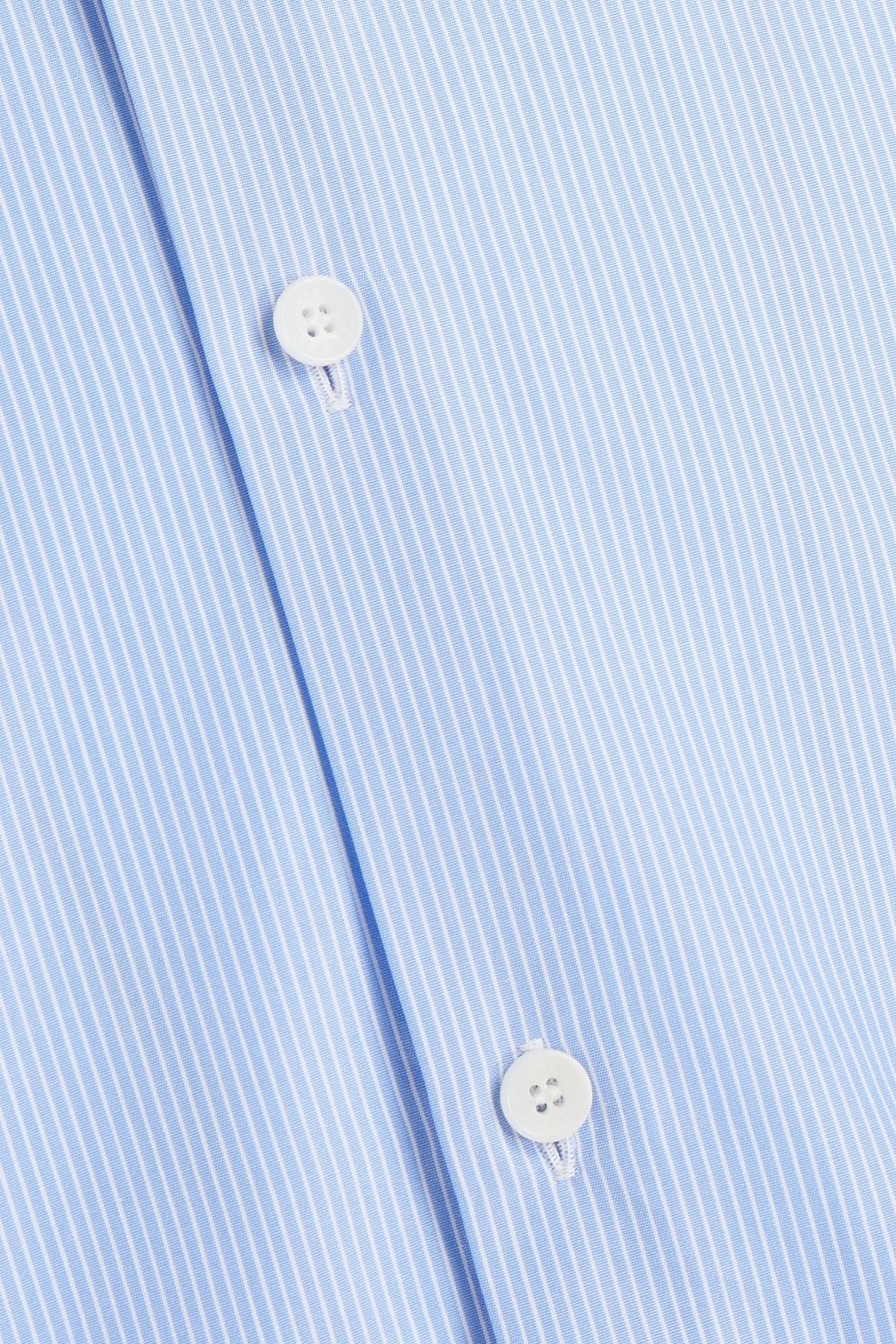 SANDRO Striped cotton-poplin shirt