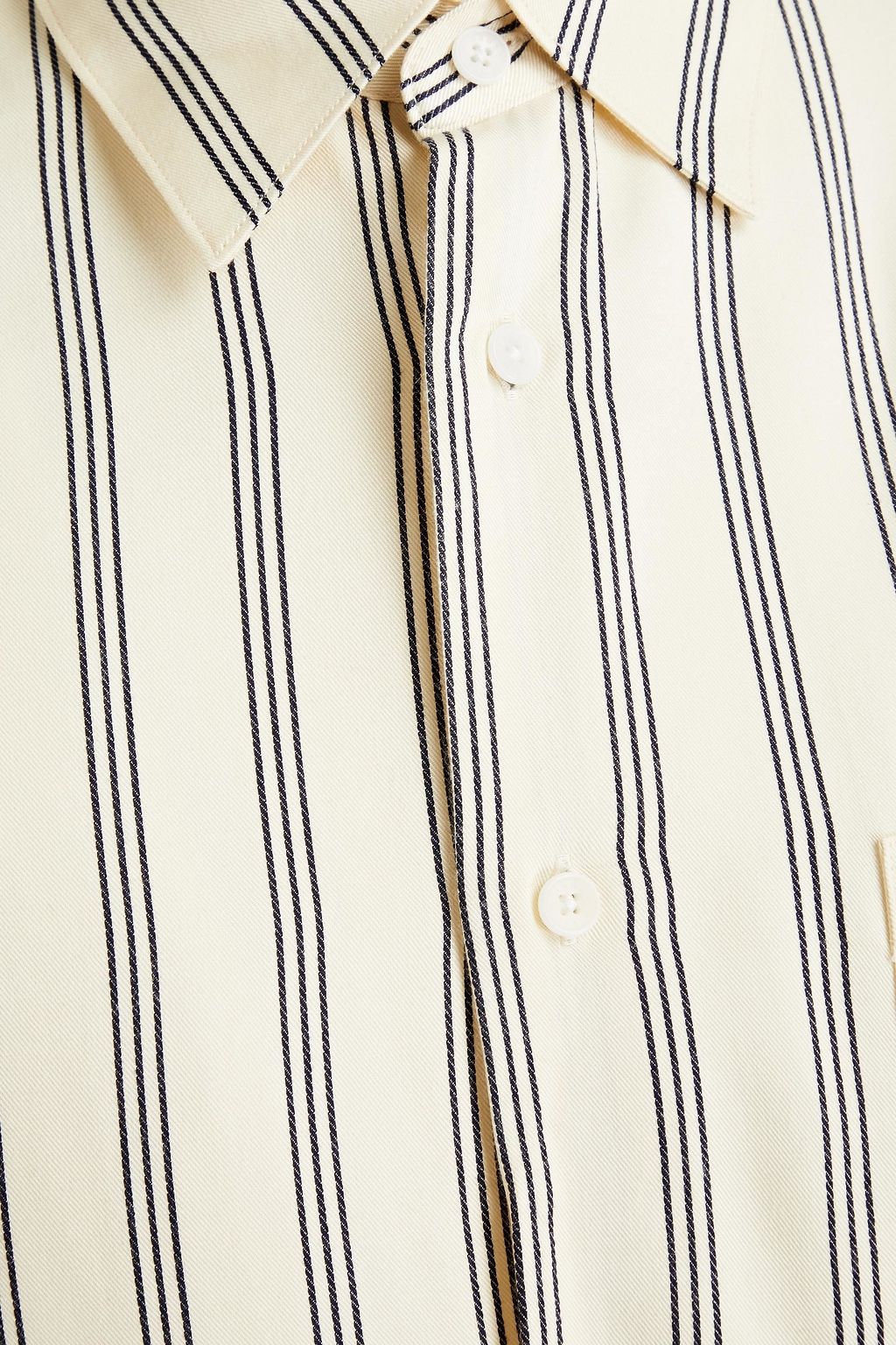 SANDRO Flow striped twill shirt
