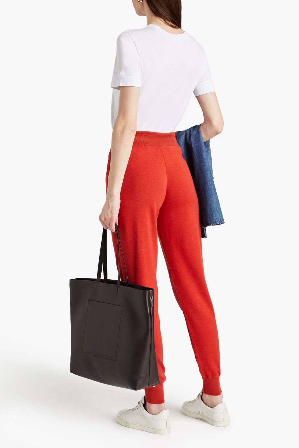 GENTRYPORTOFINO Cotton and cashmere-blend tapered pants