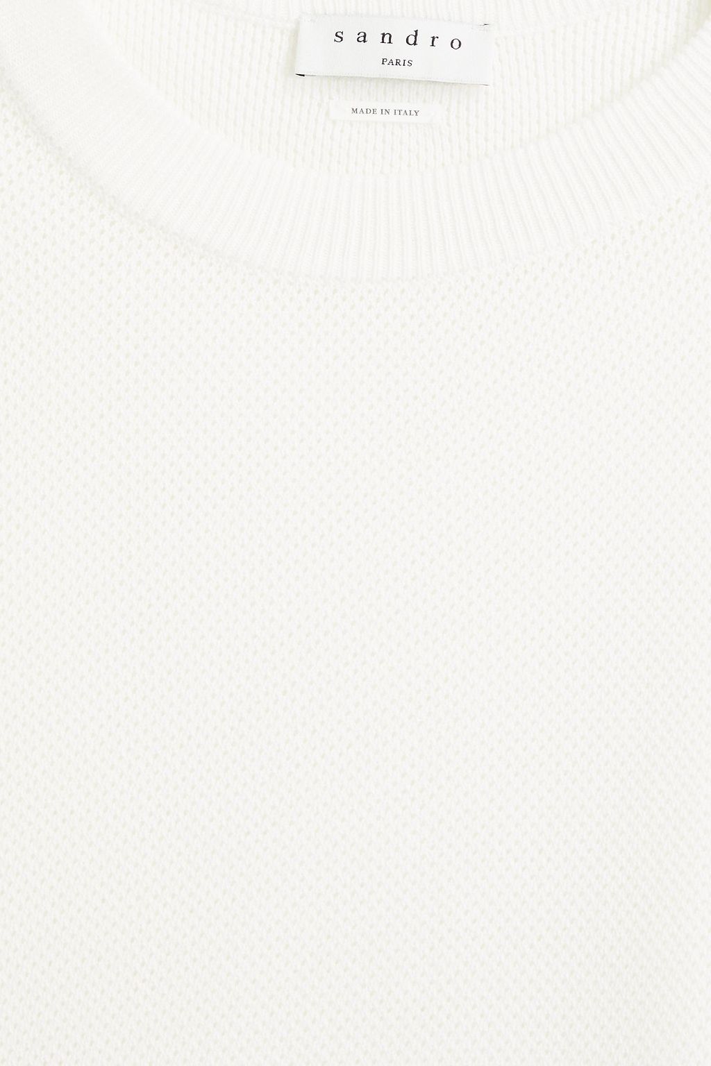 SANDRO Giorgio crochet-knit T-shirt