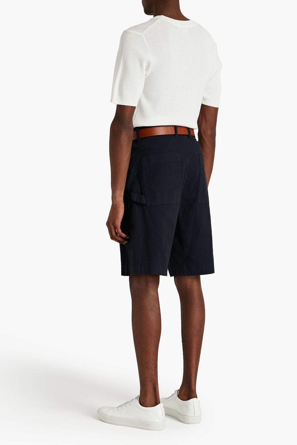SANDRO Giorgio crochet-knit T-shirt