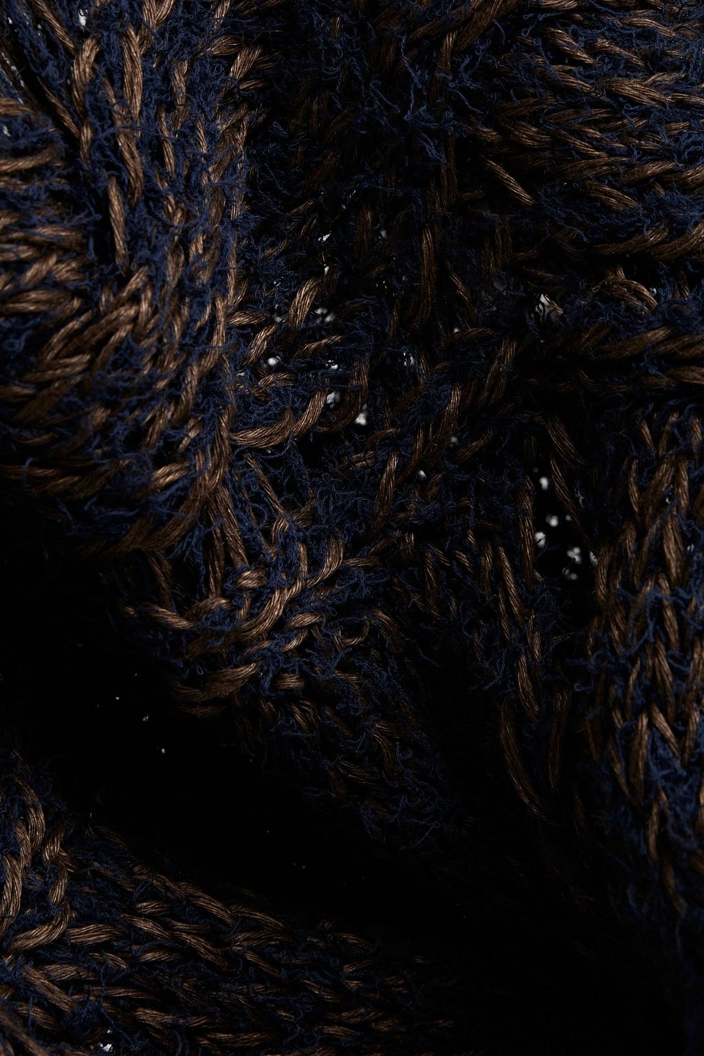GENTRYPORTOFINO Cable-knit hemp-blend top