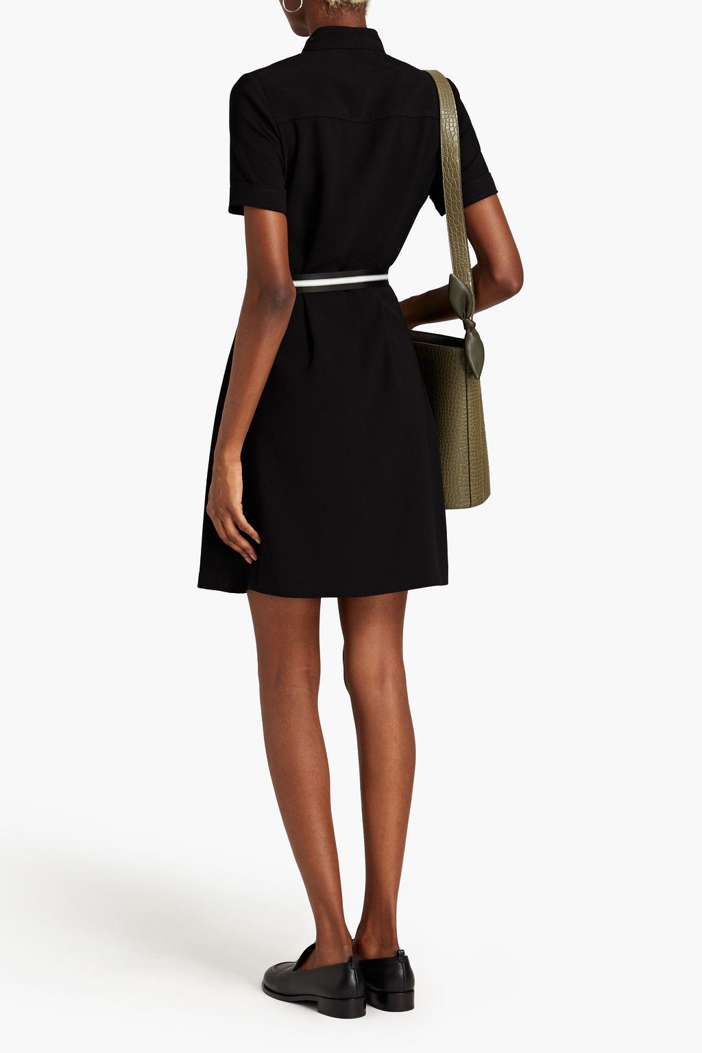 CLAUDIE PIERLOT Belted crepe mini dress