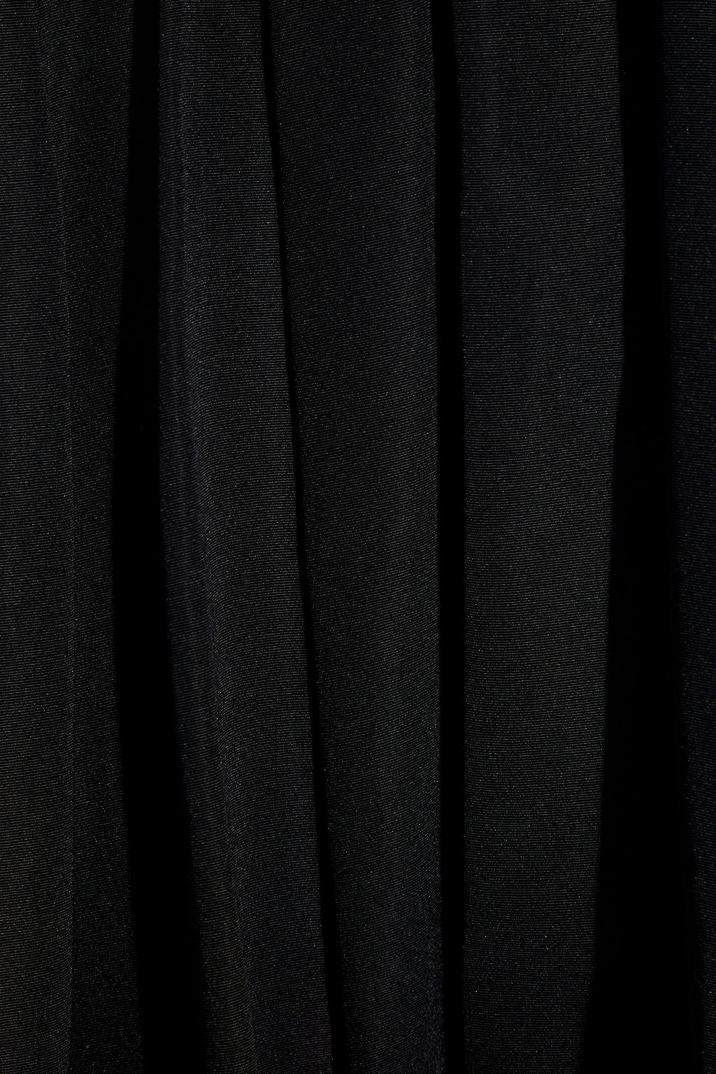 VALENTINO GARAVANI Pleated cotton-blend faille maxi dress