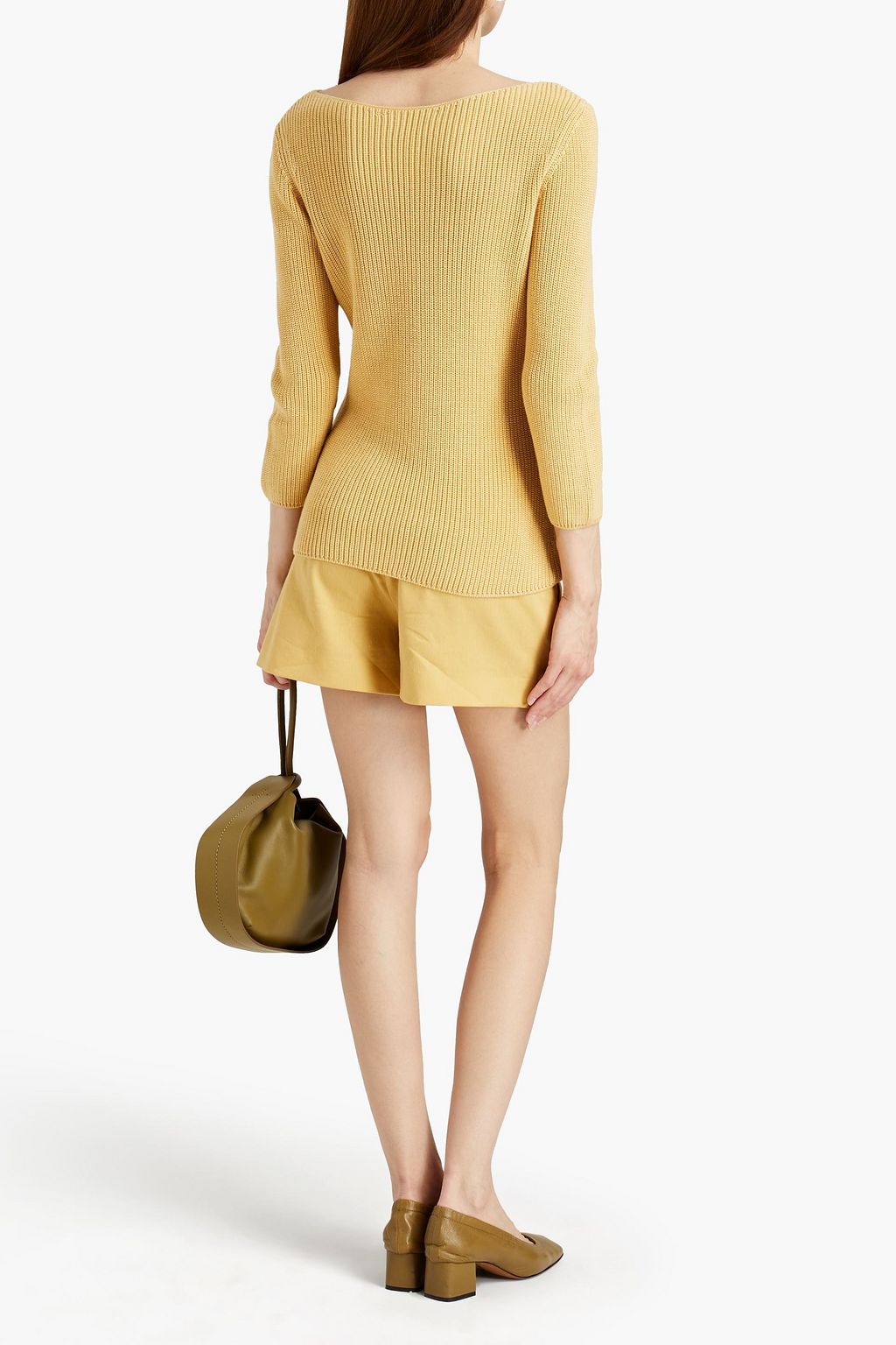 GENTRYPORTOFINO Cotton and cashmere-blend sweater