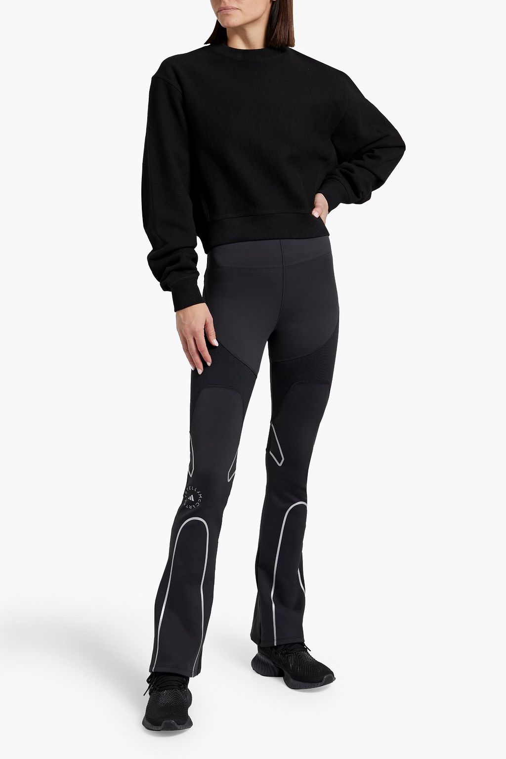 ADIDAS BY STELLA MCCARTNEY Printed stretch flared leggings