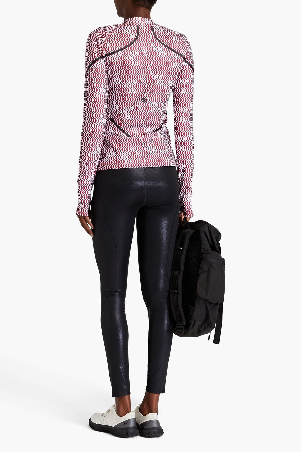 ADIDAS BY STELLA MCCARTNEY Printed stretch-jersey top