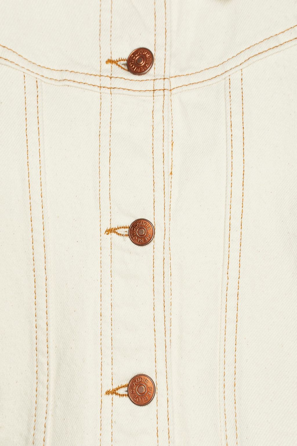CLAUDIE PIERLOT Vanise cropped denim jacket