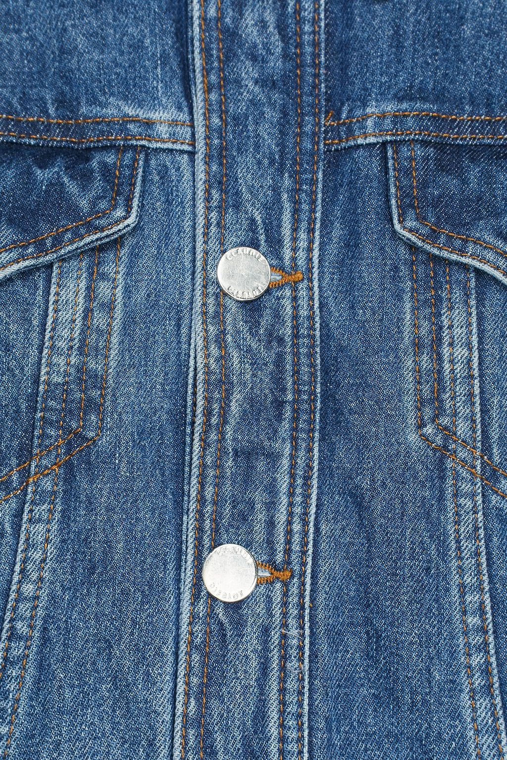 CLAUDIE PIERLOT Vesuve eyelet-embellished denim jacket
