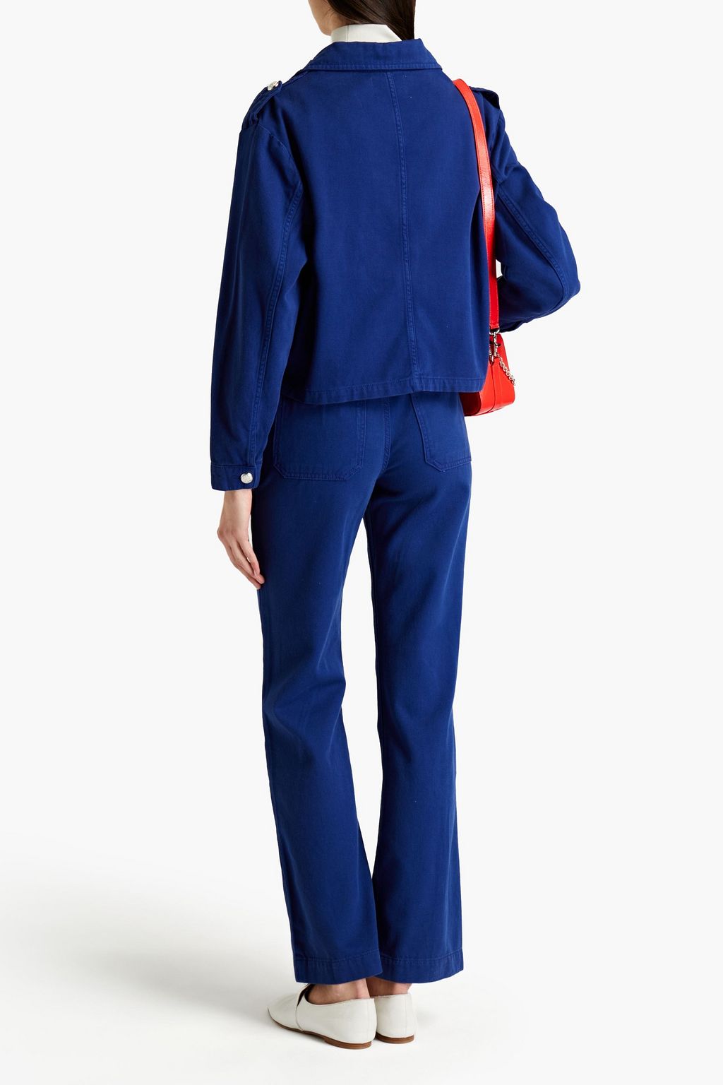 CLAUDIE PIERLOT Vladimir embroidered denim jacket