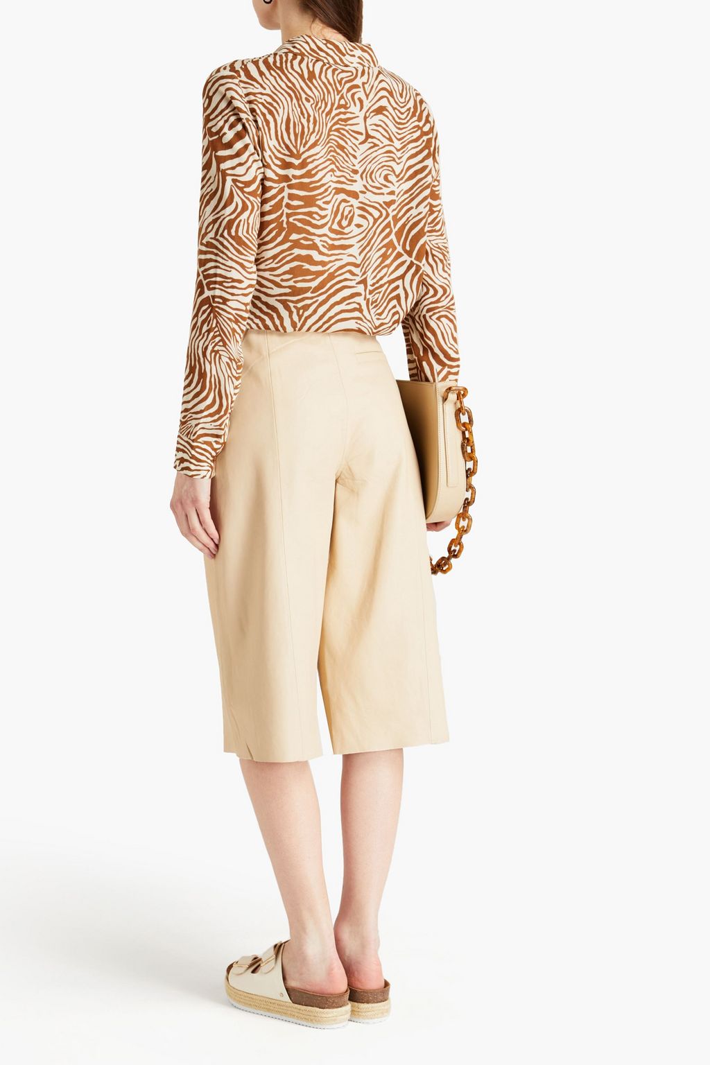 SAMSØE Φ SAMSØE Milly zebra-print crepe shirt