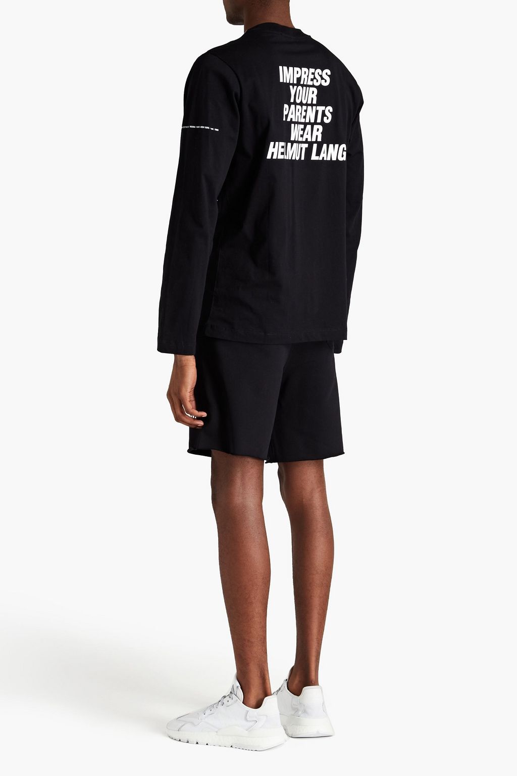 HELMUT LANG Printed cotton-jersey T-shirt