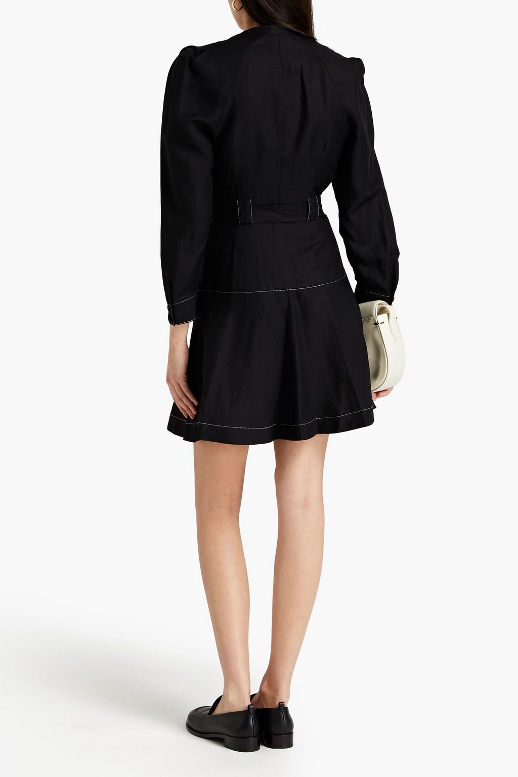 CLAUDIE PIERLOT Pleated crepe mini dress