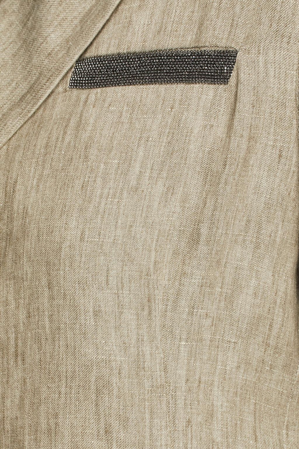 FABIANA FILIPPI Bead-embellished linen blazer