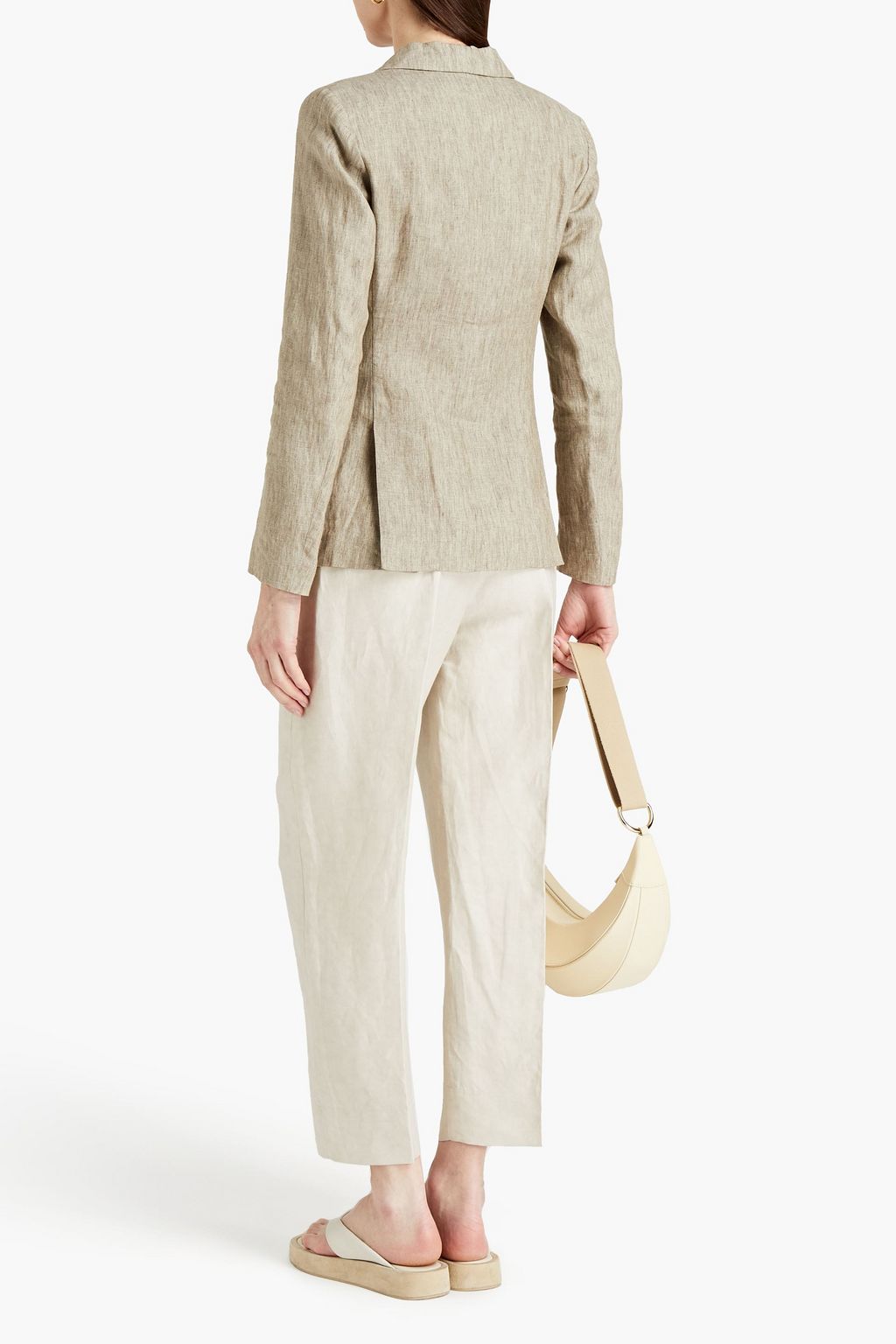 FABIANA FILIPPI Bead-embellished linen blazer