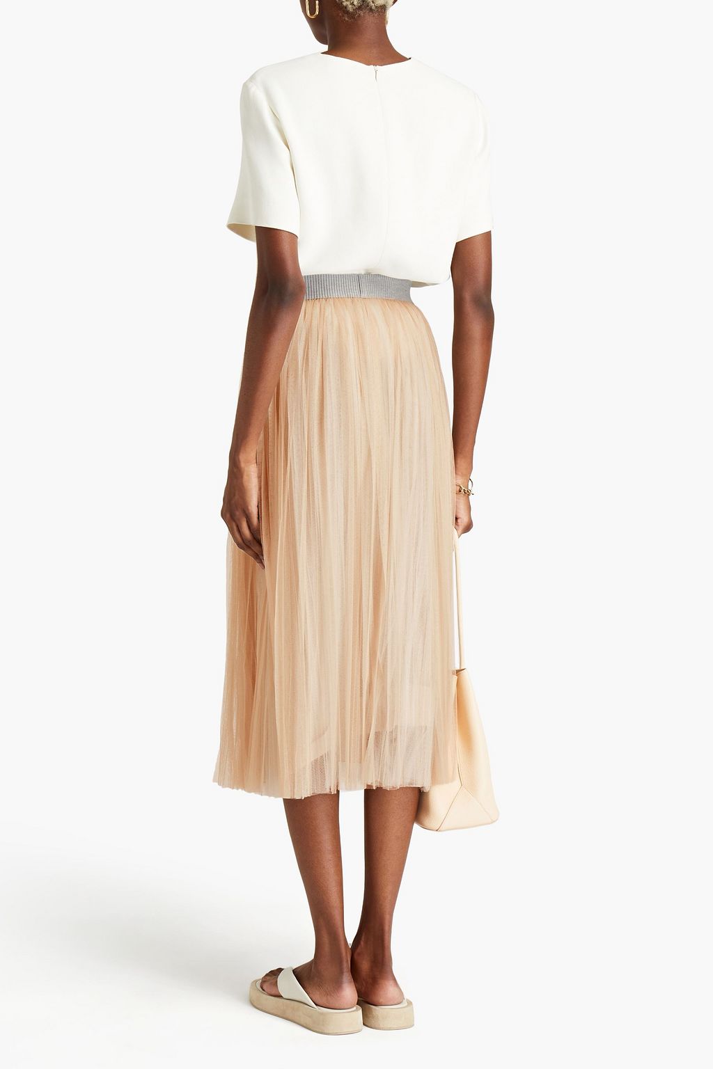 FABIANA FILIPPI Gathered tulle midi skirt