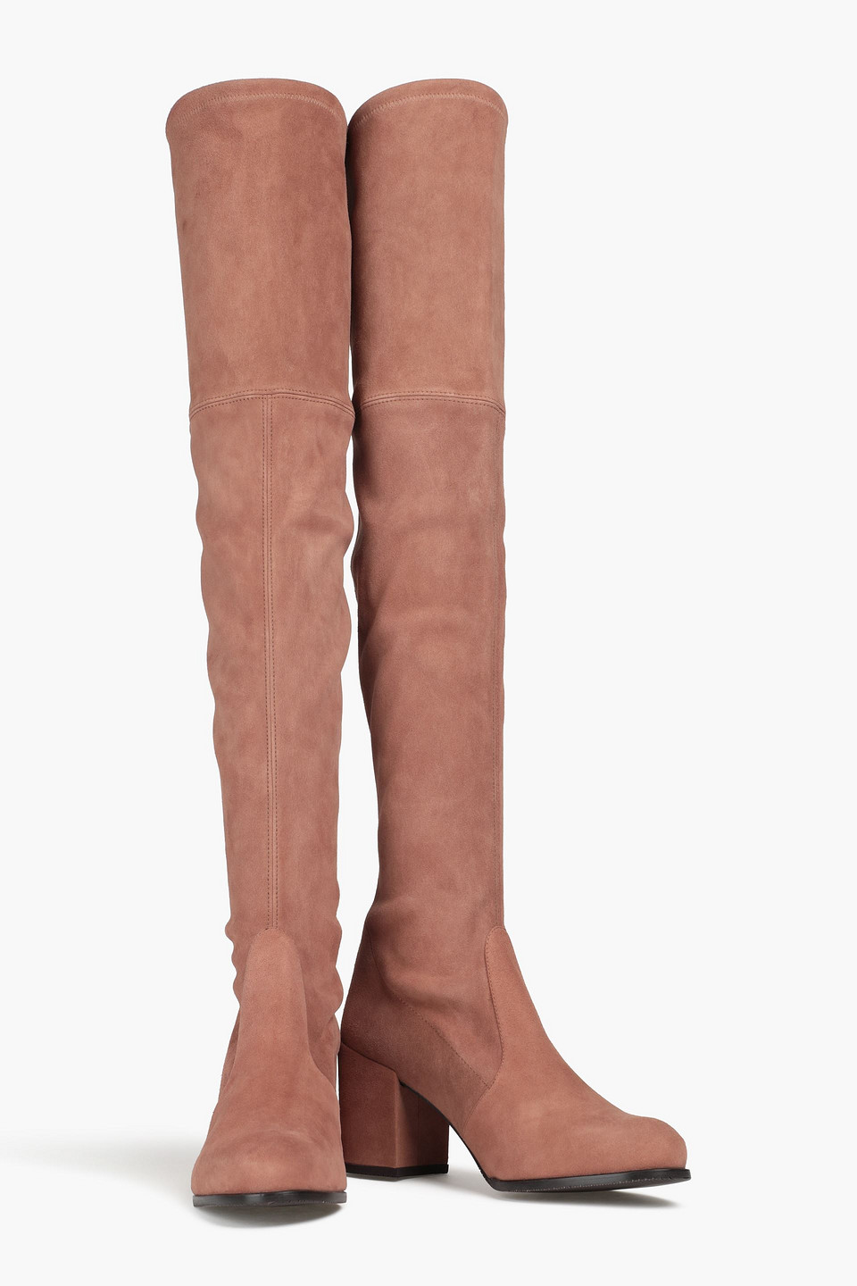 Stuart Weitzman Tieland Suede Over-the-knee Boots In Multi